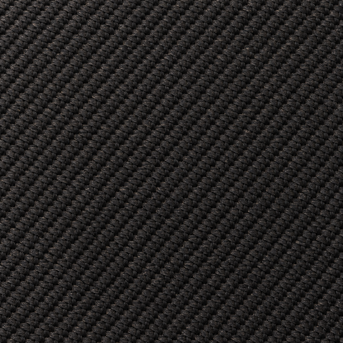 Close-up of the charcoal woven Kevlar-fabric surface.